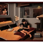 10-habitacion de Lia Garcia 90x120 cm 2011 Acrilico sobre lamina de acrilico