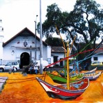 Barcos Pesqueros en la plaza de Bosa (Vang Gogh)