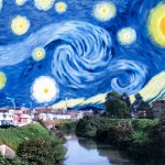 Tarde estrellada en el Tunjuelito.(Van Gogh)