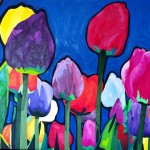 tulipanes_a_media_noche o_leo sobre lienzo 120 x 180